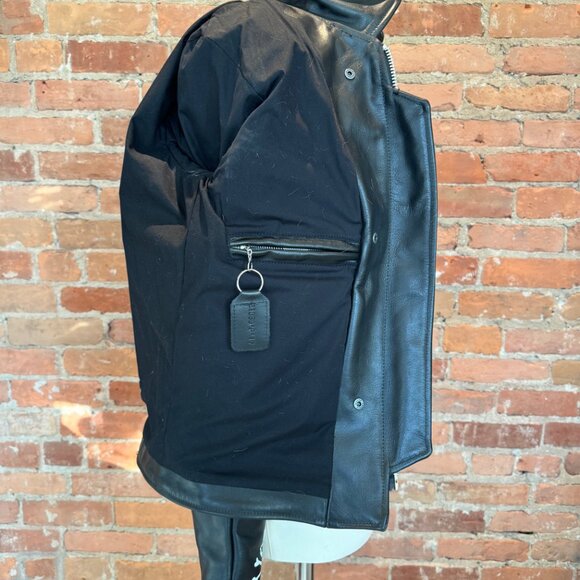 Mastermind Japan × Vanson Leather Lambskin Bomber Jacket - Picture 3 of 9